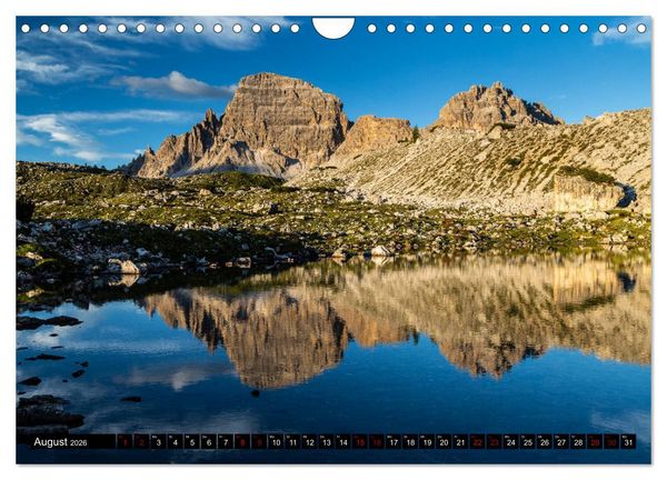 Produktbild: Bergseen in den Dolomiten (Wandkalender 2026 DIN A4 quer), CALVENDO Monatskalender