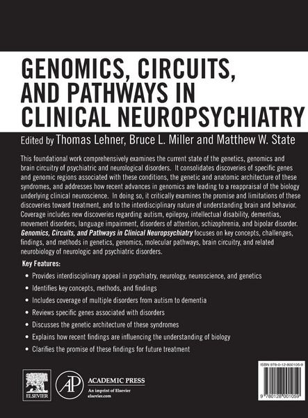 Produktbild: Genomics, Circuits, and Pathways in Clinical Neuropsychiatry