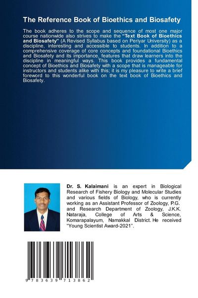 Produktbild: The Reference Book of Bioethics and Biosafety