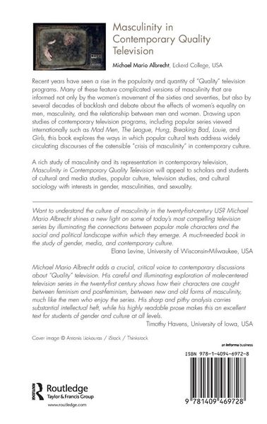Produktbild: Masculinity in Contemporary Quality Television