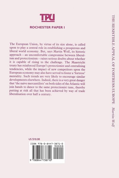Produktbild: The Resistible Appeal of Fortress Europe (Rochester Paper; 1)