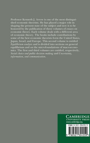 Produktbild: Essays in Honor of Kenneth J. Arrow