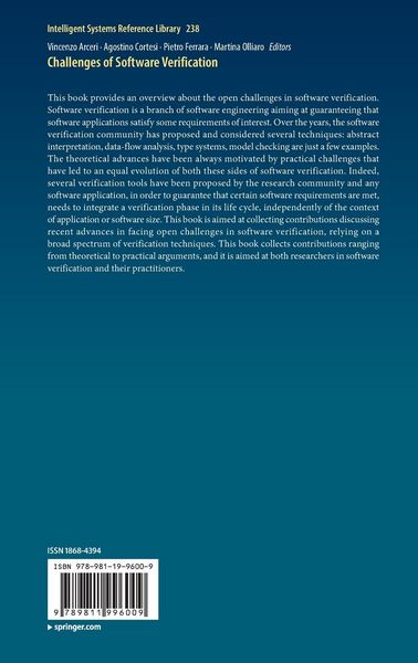 Produktbild: Challenges of Software Verification