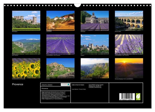 Produktbild: Provence (Wandkalender 2026 DIN A3 quer), CALVENDO Monatskalender