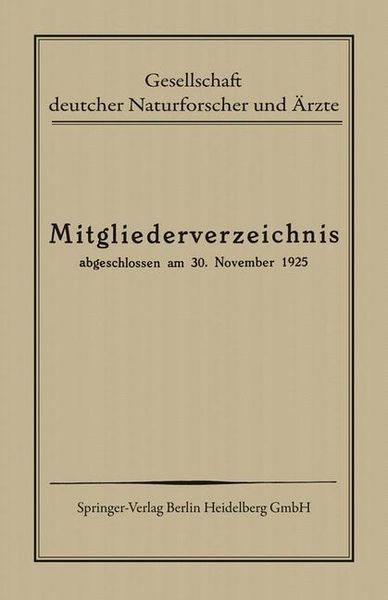 Produktbild: Mitgliederverzeichnis