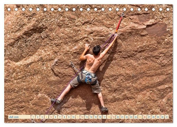 Produktbild: Bergsteigen und Klettern (Tischkalender 2026 DIN A5 quer), CALVENDO Monatskalender