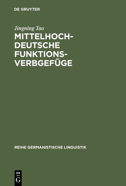 Produktbild: Mittelhochdeutsche Funktionsverbgef&uuml;ge