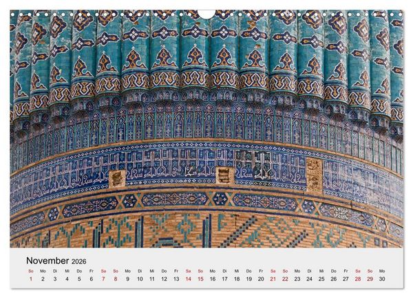 Produktbild: Usbekistan entlang der Seidenstra&szlig;e (Wandkalender 2026 DIN A3 quer), CALVENDO Monatskalender