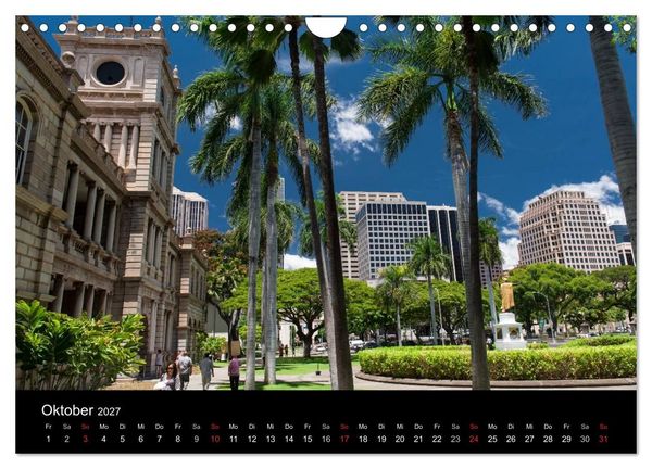 Produktbild: Hawaii - Oahu - Maui (Wandkalender 2027 DIN A4 quer), CALVENDO Monatskalender