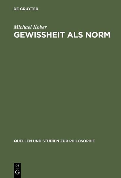 Produktbild: Gewissheit als Norm