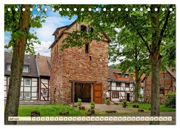 Produktbild: Bodenwerder - entz&uuml;ckende M&uuml;nchhausen-Stadt an der Oberweser (Tischkalender 2026 DIN A5 quer), CALVENDO Monatskalender