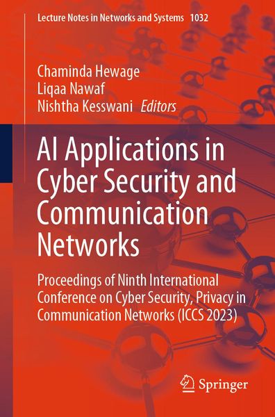 Produktbild: AI Applications in Cyber Security and Communication Networks