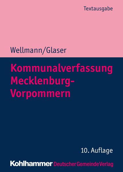 Produktbild: Kommunalverfassung Mecklenburg-Vorpommern