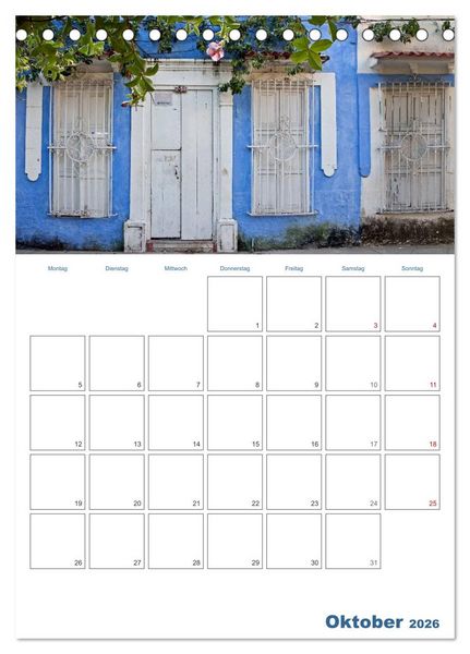 Produktbild: HOMMAGE AN KOLUMBIEN (Tischkalender 2026 DIN A5 hoch), CALVENDO Monatskalender