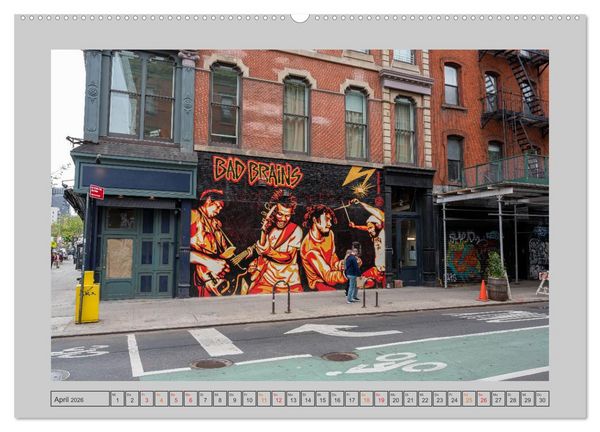 Produktbild: Street Art New York &ndash; Ikonen der Wandkunst (Wandkalender 2026 DIN A2 quer), CALVENDO Monatskalender