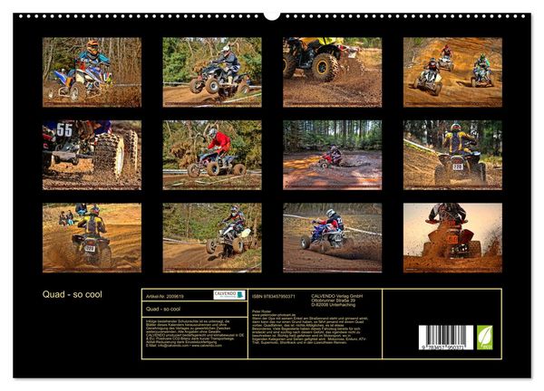 Produktbild: Quad - so cool (hochwertiger Premium Wandkalender 2026 DIN A2 quer), Kunstdruck in Hochglanz