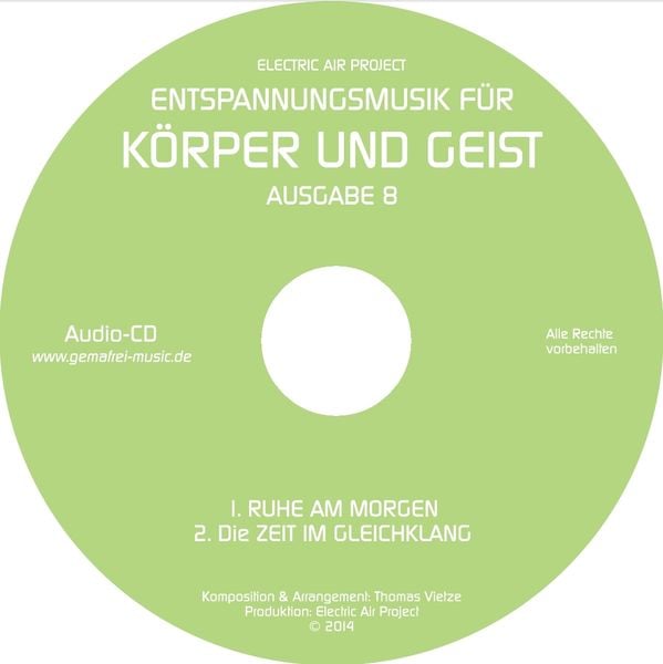 Produktbild: Entspannungsmusik f&uuml;r K&ouml;rper und Geist 8