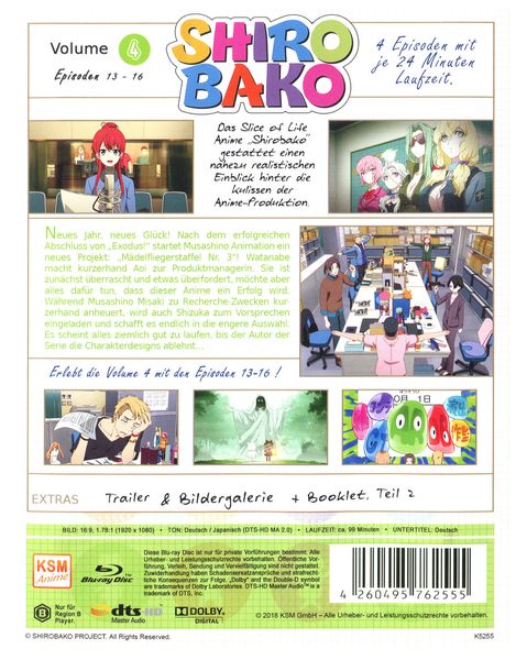 Produktbild: Shirobako - Volume 4 - Episoden 13-16 im Sammelschuber