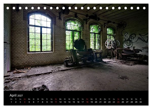 Produktbild: Verlassene Orte - Berlin - Brandenburg (Tischkalender 2027 DIN A5 quer), CALVENDO Monatskalender