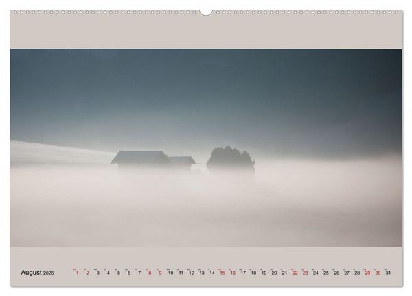 Produktbild: Fogscapes - magische Nebellandschaften (Wandkalender 2026 DIN A2 quer), CALVENDO Monatskalender