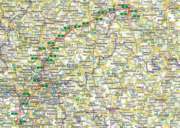 Produktbild: ROTHER Wanderf&uuml;hrer Lutherweg 1521