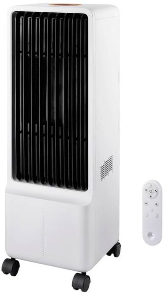 Produktbild: Sygonix Luftk&uuml;hler 50 W (L x B x H) 272 x 270 x 942 mm Wei&szlig; mit Fernbedienung, Oszillierend, Timer, LED-Display