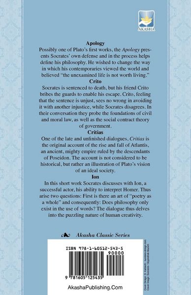 Produktbild: Apology, Crito, Critias and ION Dialogues of Plato
