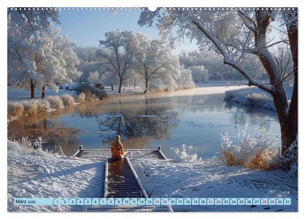Produktbild: Eisbaden (Wandkalender 2026 DIN A2 quer), CALVENDO Monatskalender
