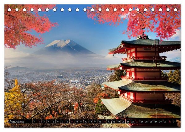 Produktbild: Japan. Impressionen (Tischkalender 2026 DIN A5 quer), CALVENDO Monatskalender