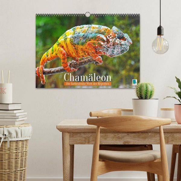 Produktbild: Cham&auml;leon: Die farbenfrohe Welt der Reptilien (Wandkalender 2026 DIN A3 quer), CALVENDO Monatskalender