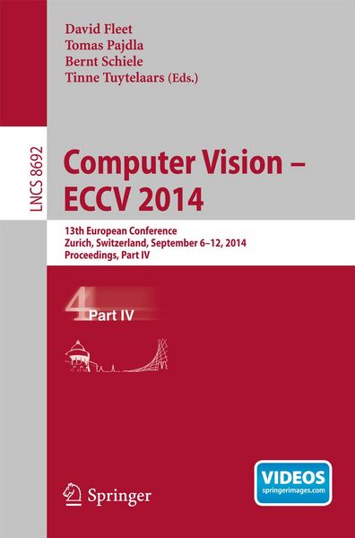 Produktbild: Computer Vision -- ECCV 2014