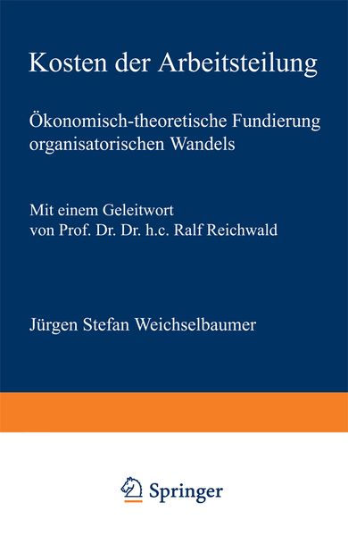 Produktbild: Kosten der Arbeitsteilung