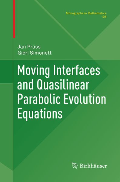 Produktbild: Moving Interfaces and Quasilinear Parabolic Evolution Equations