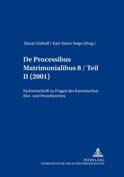 Produktbild: De processibus matrimonialibus