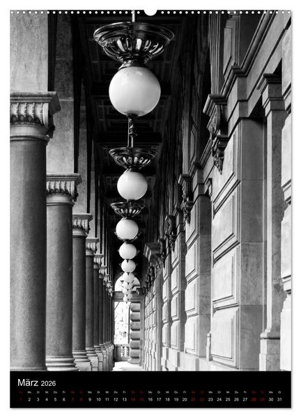 Produktbild: Prag - Die goldene Stadt in monochrom (hochwertiger Premium Wandkalender 2026 DIN A2 hoch), Kunstdruck in Hochglanz