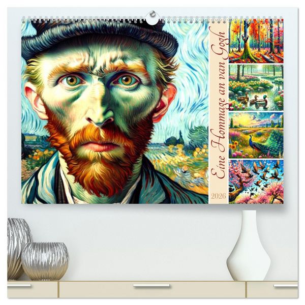Produktbild: Eine Hommage an van Gogh (hochwertiger Premium Wandkalender 2026 DIN A2 quer), Kunstdruck in Hochglanz