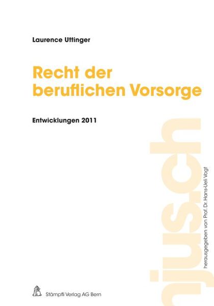 Produktbild: Recht der beruflichen Vorsorge, Entwicklungen 2011