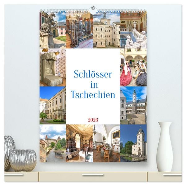 Produktbild: Sch&ouml;sser in Tschechien (hochwertiger Premium Wandkalender 2026 DIN A2 hoch), Kunstdruck in Hochglanz