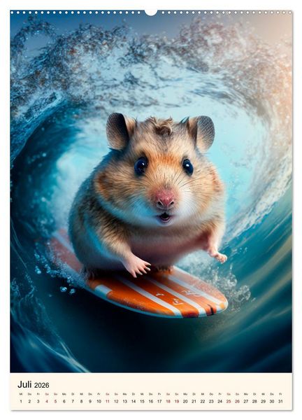 Produktbild: Was f&uuml;r ein Hamster (hochwertiger Premium Wandkalender 2026 DIN A2 hoch), Kunstdruck in Hochglanz