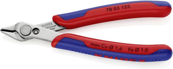 Produktbild: Knipex-Werk Pr&auml;z.-Schneidzange 78 03 125