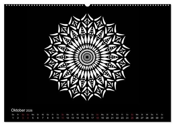 Produktbild: Entspannung und Ruhe durch Mandalas (hochwertiger Premium Wandkalender 2026 DIN A2 quer), Kunstdruck in Hochglanz