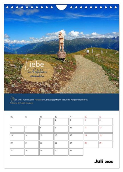 Produktbild: Zitate Wegbegleiter, mit Spr&uuml;chen durch das Jahr by VogtArt (Wandkalender 2026 DIN A4 hoch), CALVENDO Monatskalender
