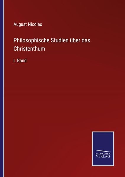 Produktbild: Philosophische Studien &uuml;ber das Christenthum