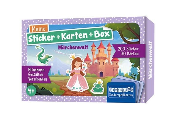 Meine Sticker + Karten + Box - Märchenwelt, Set von , Circon Verlag GmbH, 9783790100198