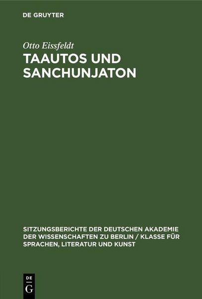 Produktbild: Taautos und Sanchunjaton