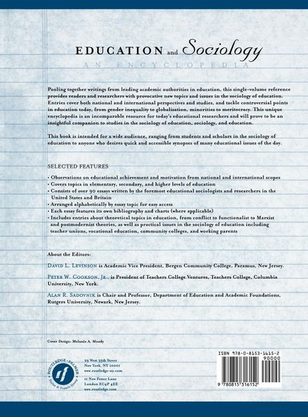 Produktbild: Education and Sociology