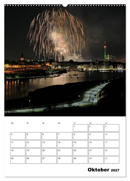 Produktbild: Feuerwerke Terminplaner (hochwertiger Premium Wandkalender 2027 DIN A2 hoch), Kunstdruck in Hochglanz