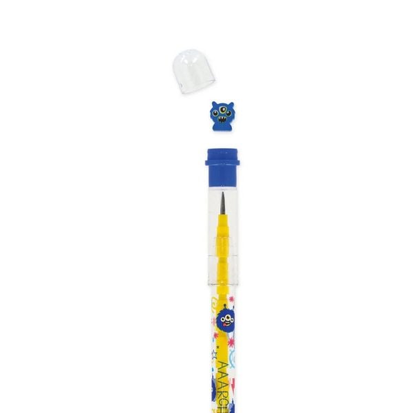 Produktbild: Legami Stapelbarer Bleistift mit Radiergummi - Monster