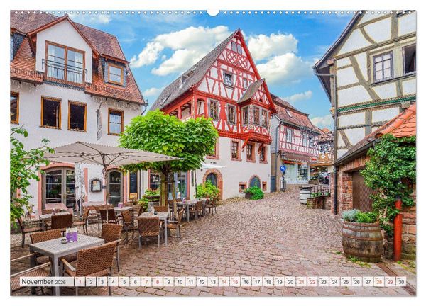 Produktbild: Michelstadt Impressionen (hochwertiger Premium Wandkalender 2026 DIN A2 quer), Kunstdruck in Hochglanz
