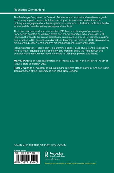 Produktbild: The Routledge Companion to Drama in Education